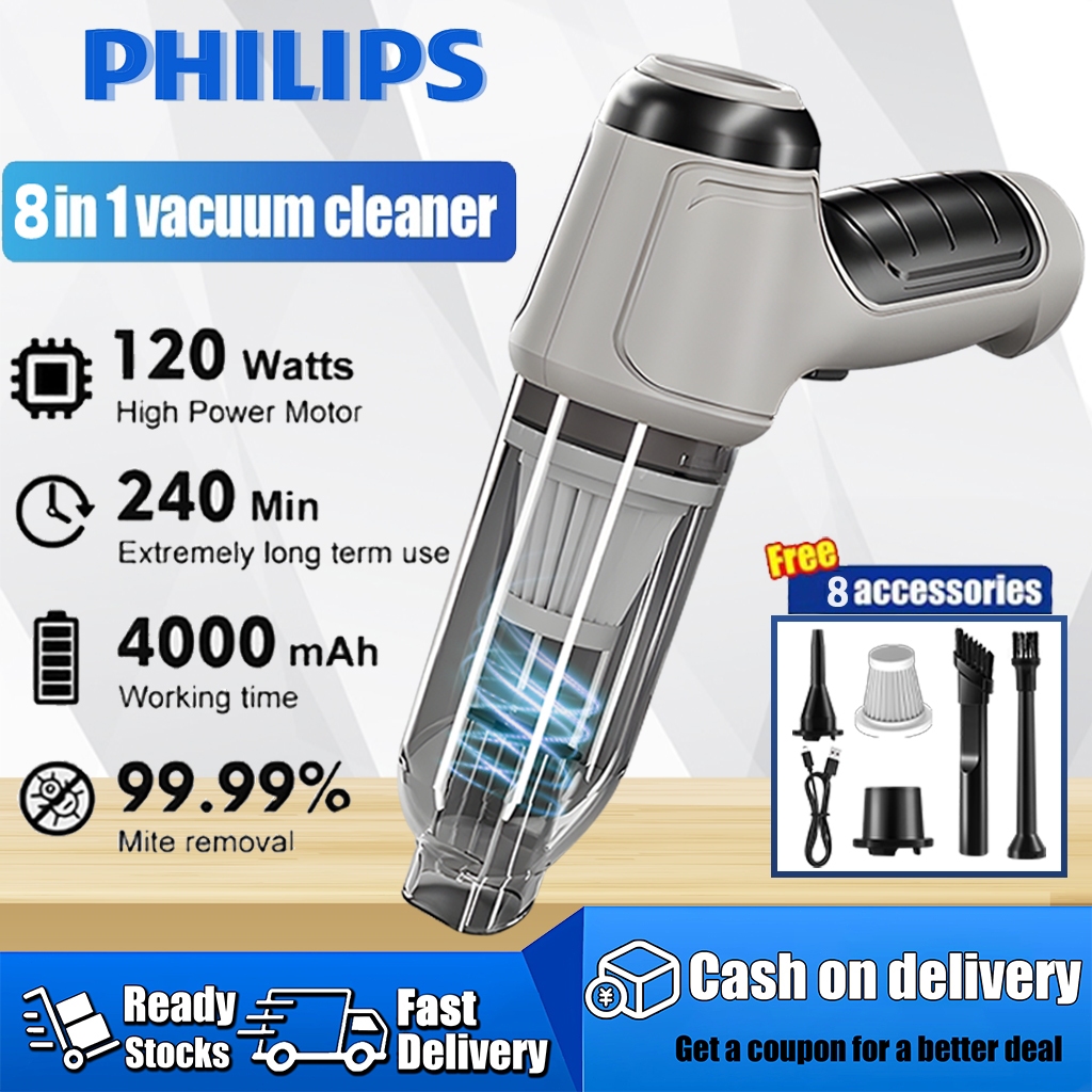 Jual PHILIPS 650000Pa Vacuum Mite Removal Cleaner Cordless Handheld