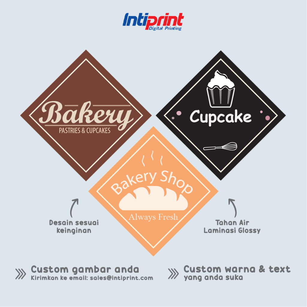 Jual Cake Topper / Label Atas Kue isi 120 pcs Bahan Tebal AC 310 Gram ...