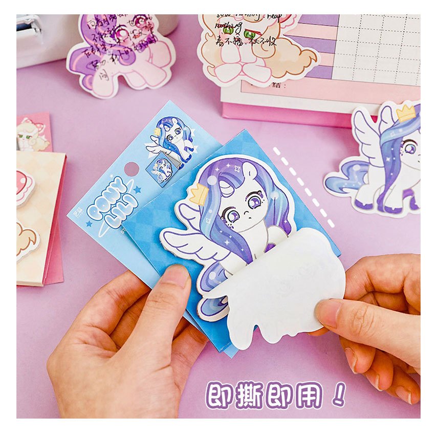 Jual Sticky Note Stand Up Little Pony Memo Tempel Kertas Sticky Notes ...