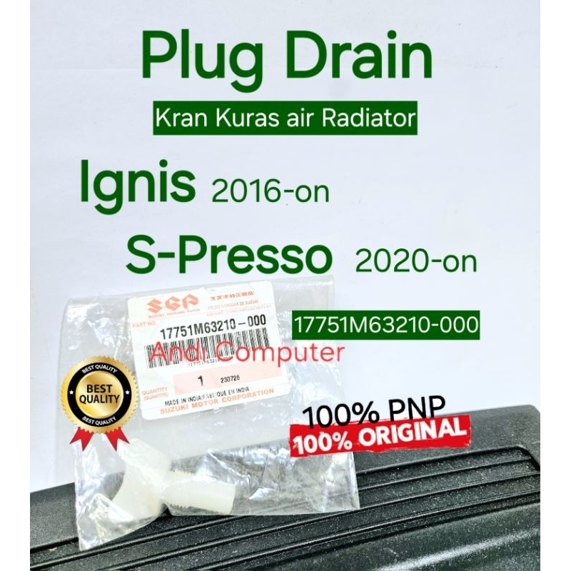 Jual Plug Drain Kran Kuras Air Radiator Bawah Ignis S-Presso Original ...