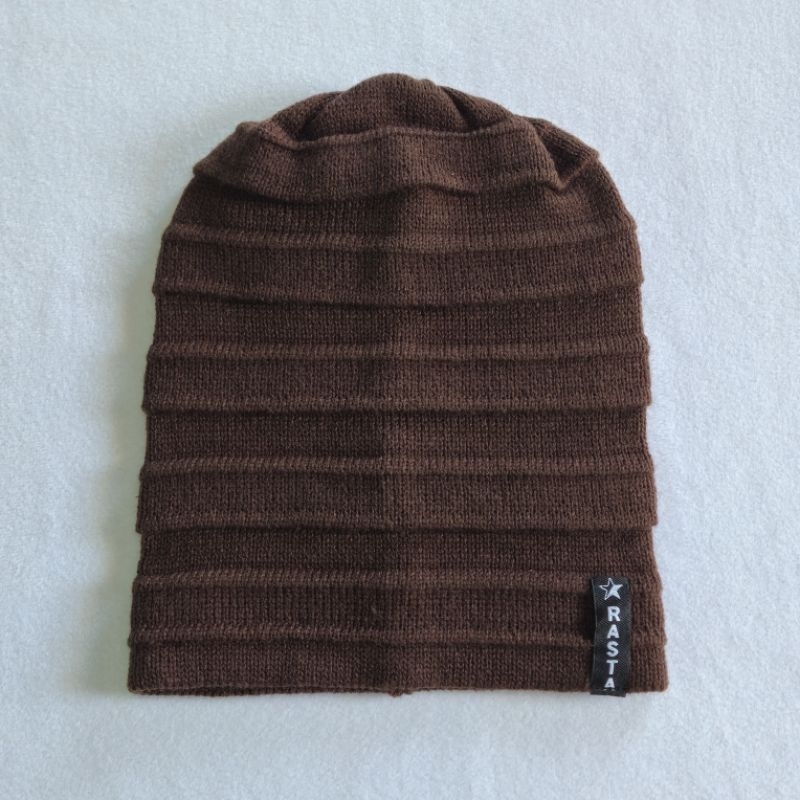 Jual Kupluk Beanie Hat Rajut DEWASA GALON | Shopee Indonesia