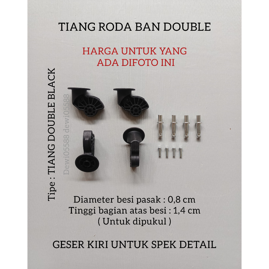 Jual TIANG RODA, PENJEPIT RODA, DUDUKAN RODA DOUBLE WHEEL, SPAREPART ...