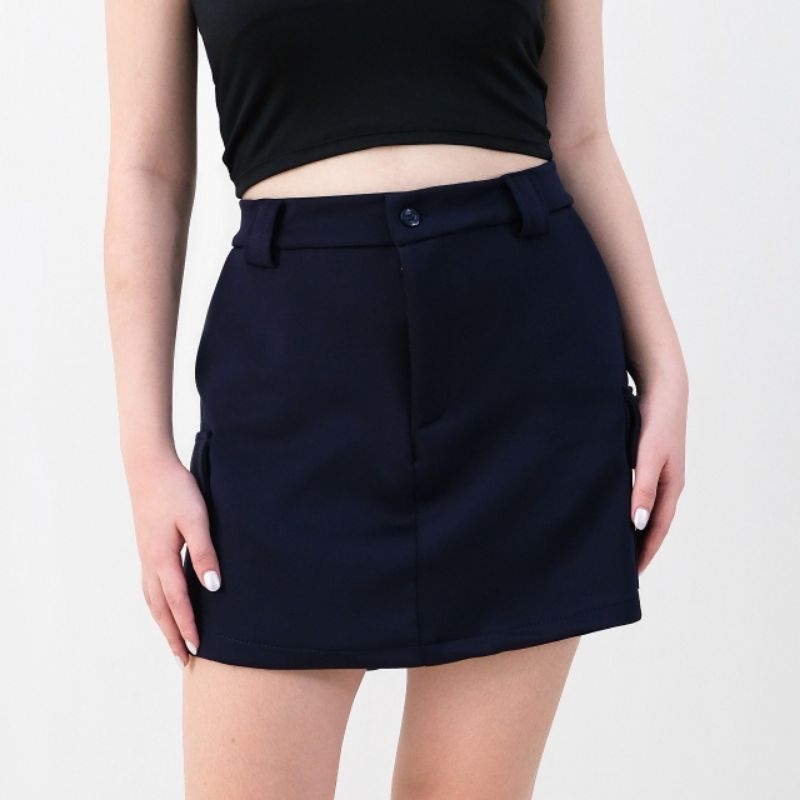 Jual Mary Cargo Skort Rok pendek Wanita Rok Viral Rok Trend Mary Wanita ...