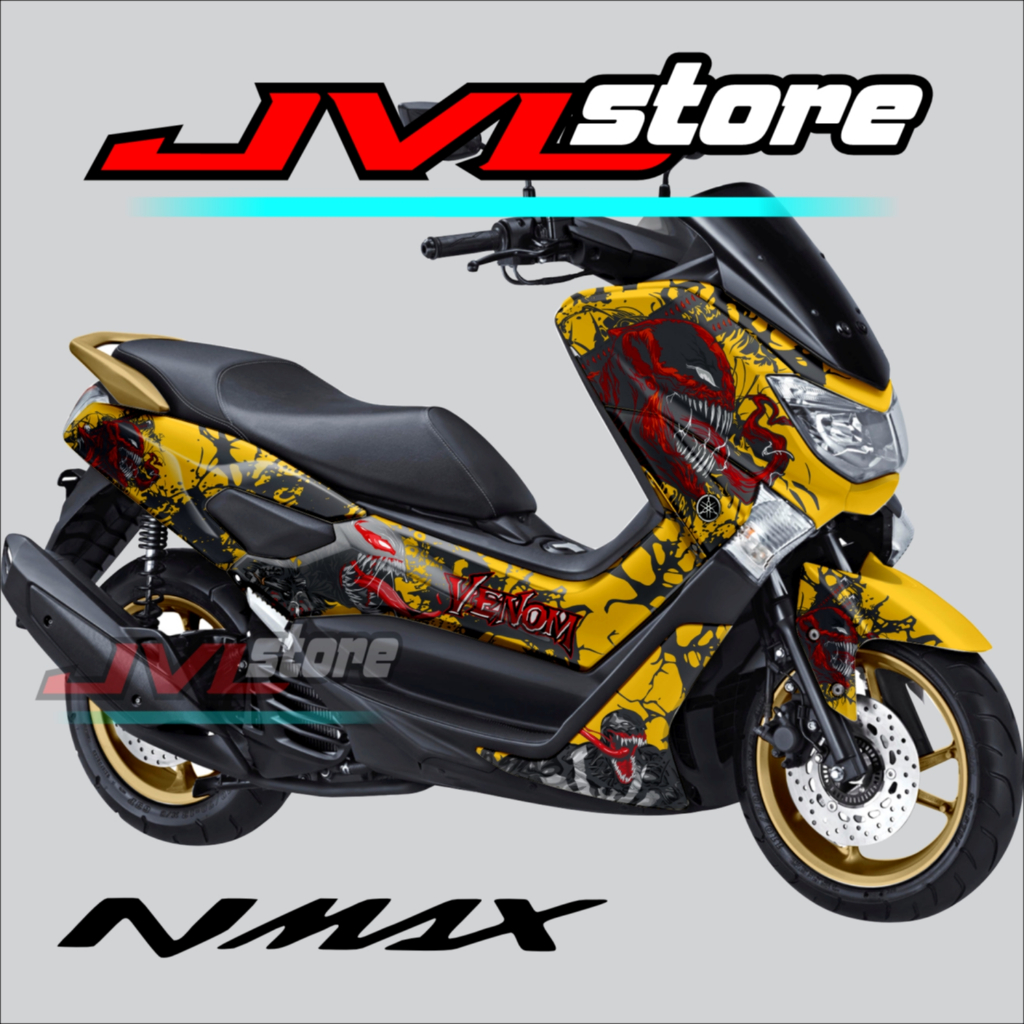 Jual D012 Decals Sticker Nmax Full Body Motif Venom Custom Warna Collor ...