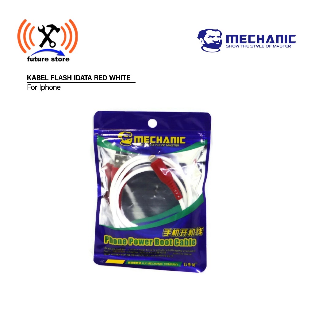 Jual MECHANIC IDATA KABEL FLASH FOR APPLE RED WHITE ORIGINAL | Shopee ...
