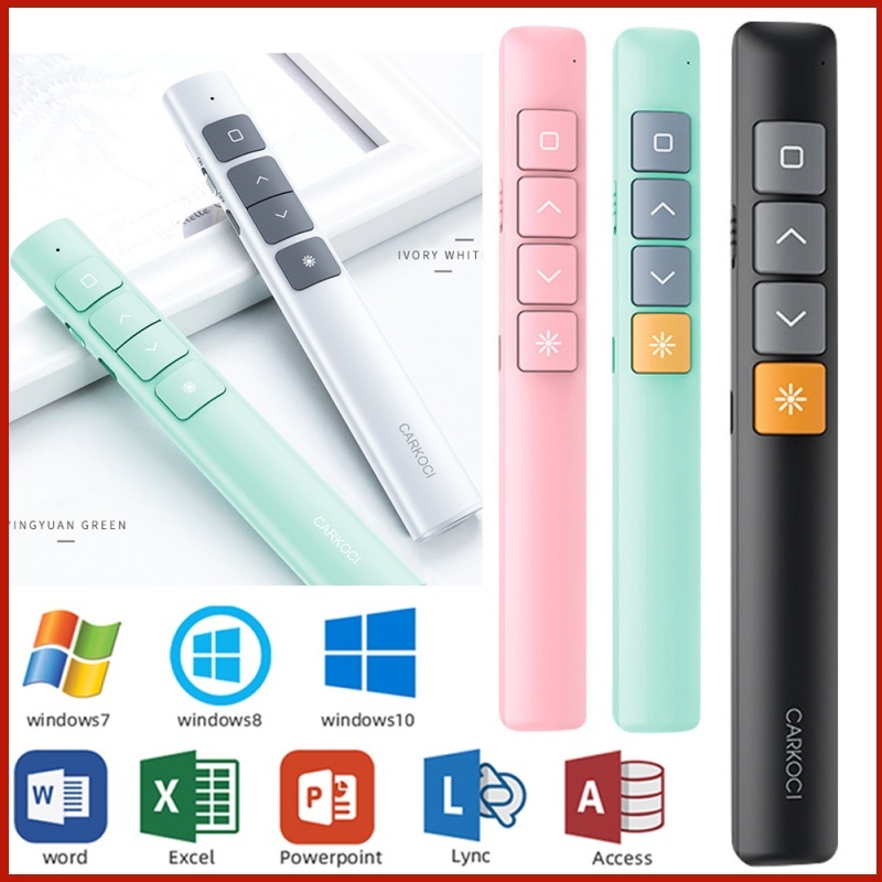 Jual 2.4GHz Laser Pointer + Presenter Wireless USB Pen Laser Presentasi ...