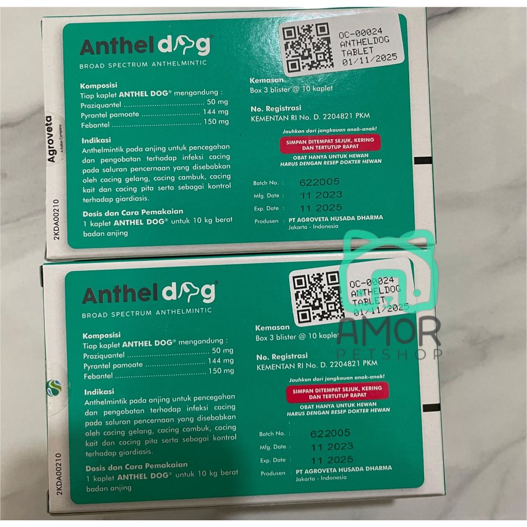 Jual Anthel Dog HARGA 1 TABLET KEMASAN BLISTER ORIGINAL | Shopee Indonesia