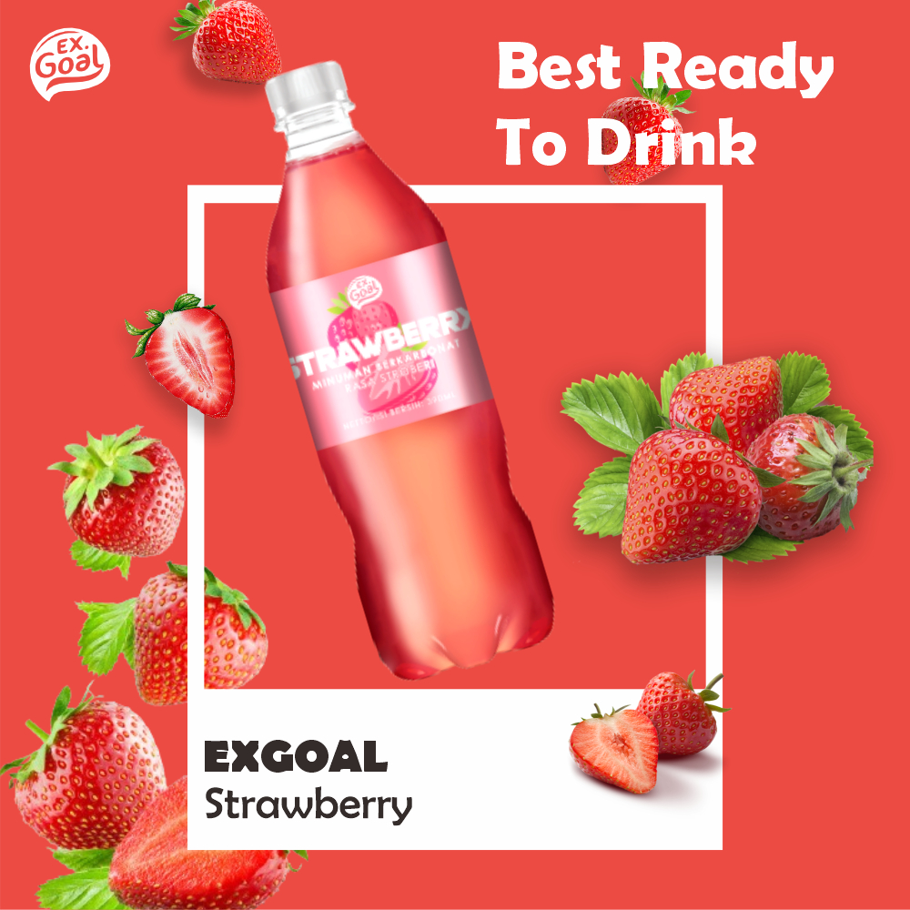 Jual Exgoal Ready to Drink Strawberry 390 ml | Shopee Indonesia