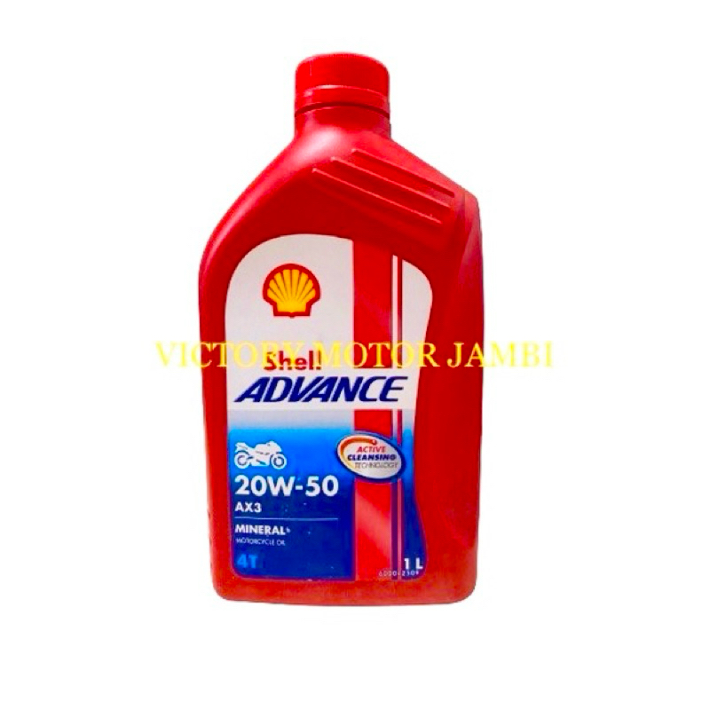 Jual OLI MESIN SHELL ADVANVE AX3 4T 20W-50 1L SHELL OIL | Shopee Indonesia