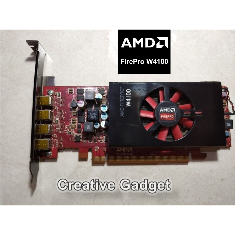 Jual AMD Firepro W4100 - VGA Workstation 2 GB - 128 Bit DDR5 - Support ...