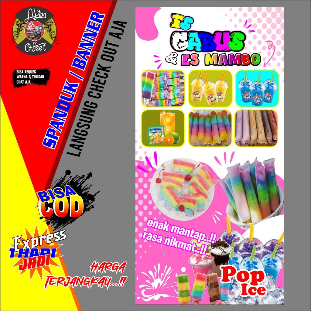 Jual SPANDUK POP ICE DAN ES GABUS | Shopee Indonesia
