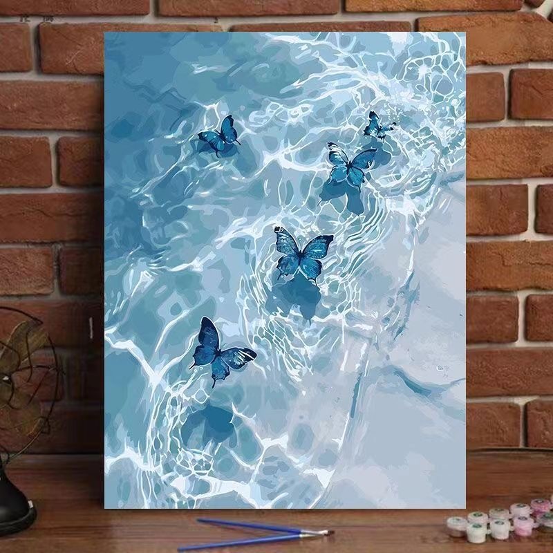 Jual (40x50cm )Canvas Paint By Number Kit Digital Oil Painting DIY ...