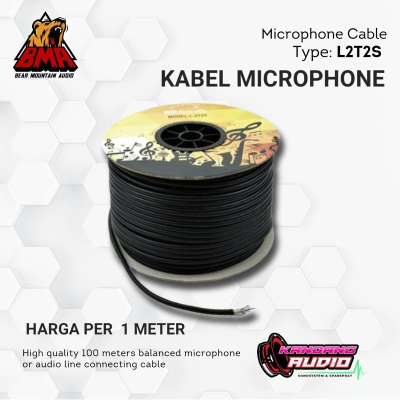 Jual KABEL MICROPHONE STREO BMA L-2T2S | Shopee Indonesia