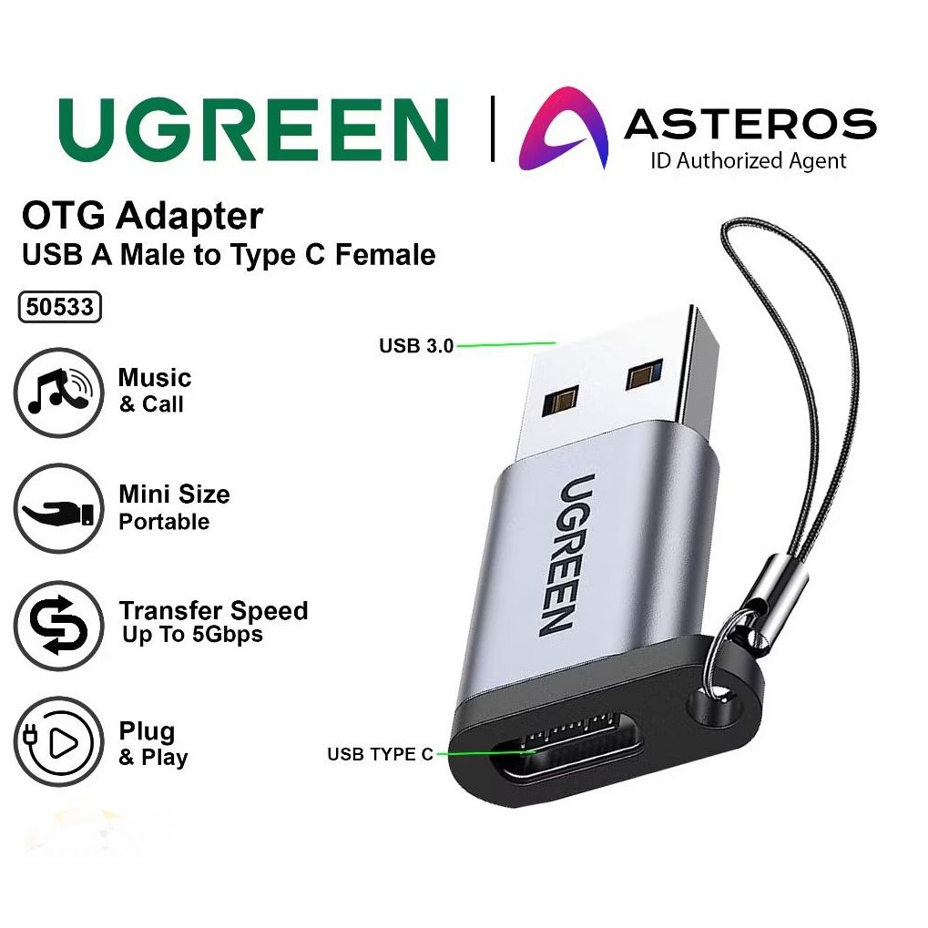 Jual GI* Ugreen 50533 Adapter Converter Type C Female to Usb Male ...