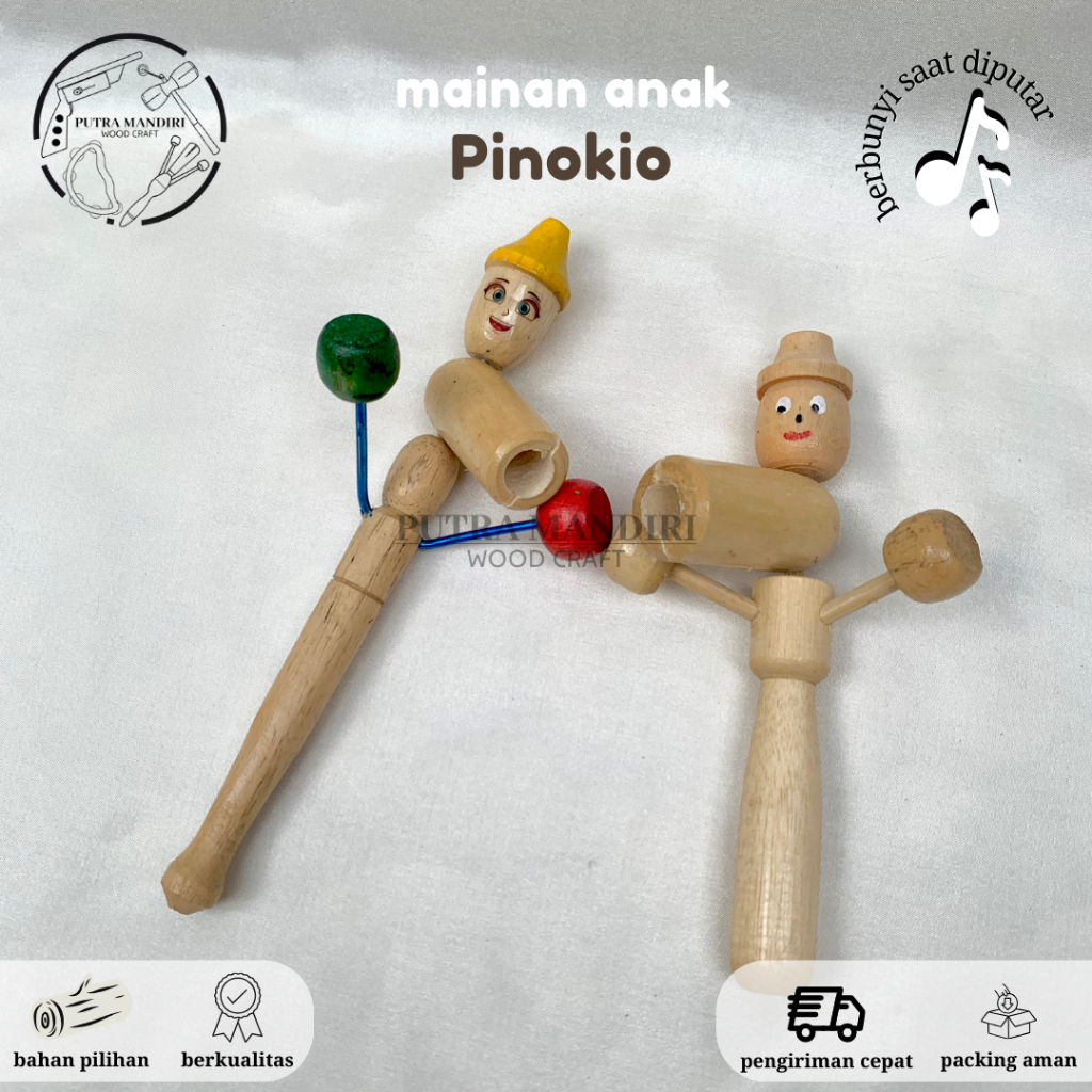 Jual Mainan Kayu Pinokio Mainan Anak Etek Jadul Pinokio Mainan ...