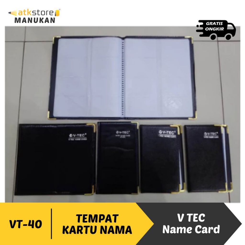 Jual NAME CARD HOLDER V-TEC VT 40 / VT 200 || Dompet Kartu Nama ...