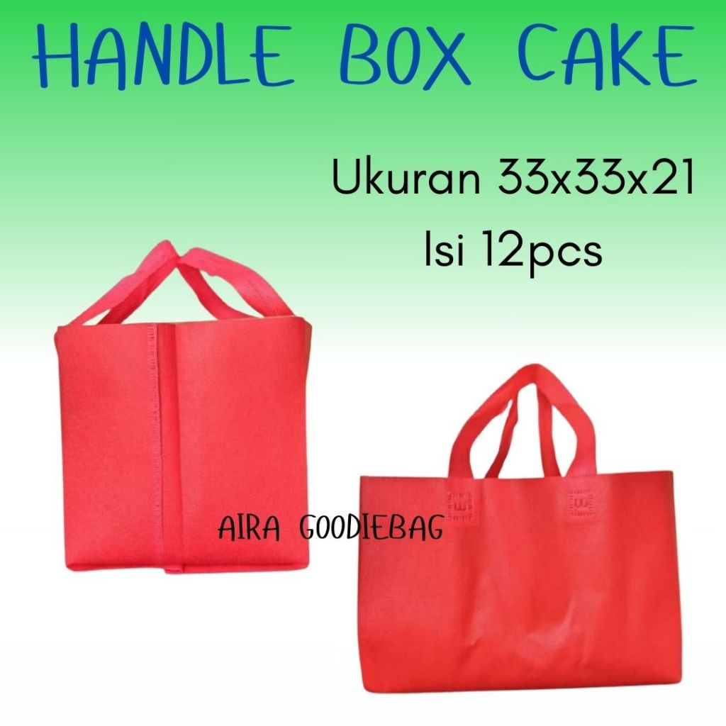 Jual Tas box bakery box cake 33 x 33 x 21 tas spunbond brownies (ISI 12 ...