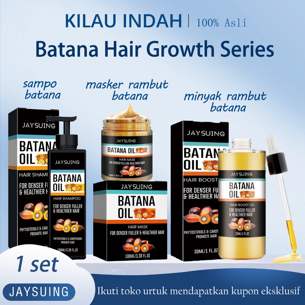 Jual Batana Oil Hair Growth Care setelan Batana Oil Shampoo + Hair