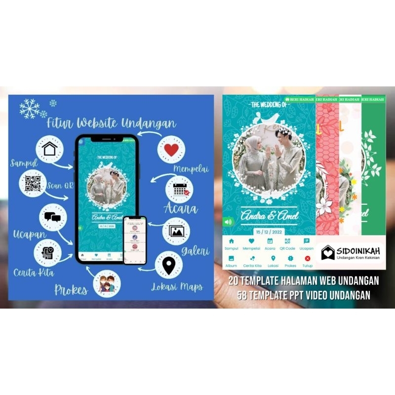 Sidoinikahv4 - Source Code Website undangan digital pernikahan SAAS membership  - Bug Fixing QR BUKU TAMU - 25 template | Codeigniter 4