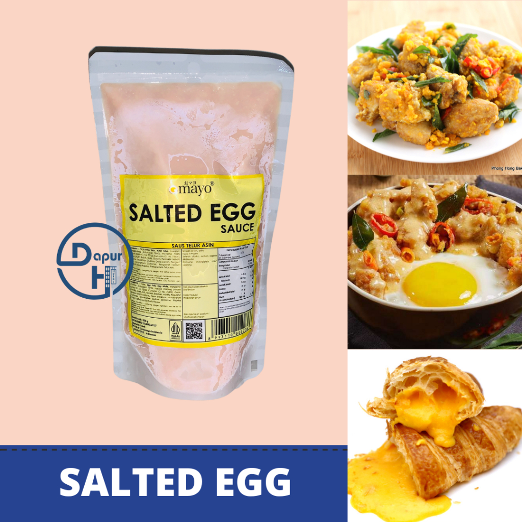 Jual OMAYO SALTED EGG SAUCE 500 g Halal /Saus Rasa Telur Asin Frozen ...