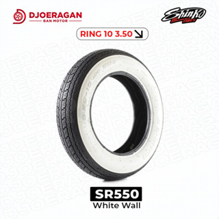 VESPA F.Ｒメッキホイール　SHINKO SR550 ホワイトウォール Shinko Sr550 4.00-8 55J Whitewall Tube Type Dot - American