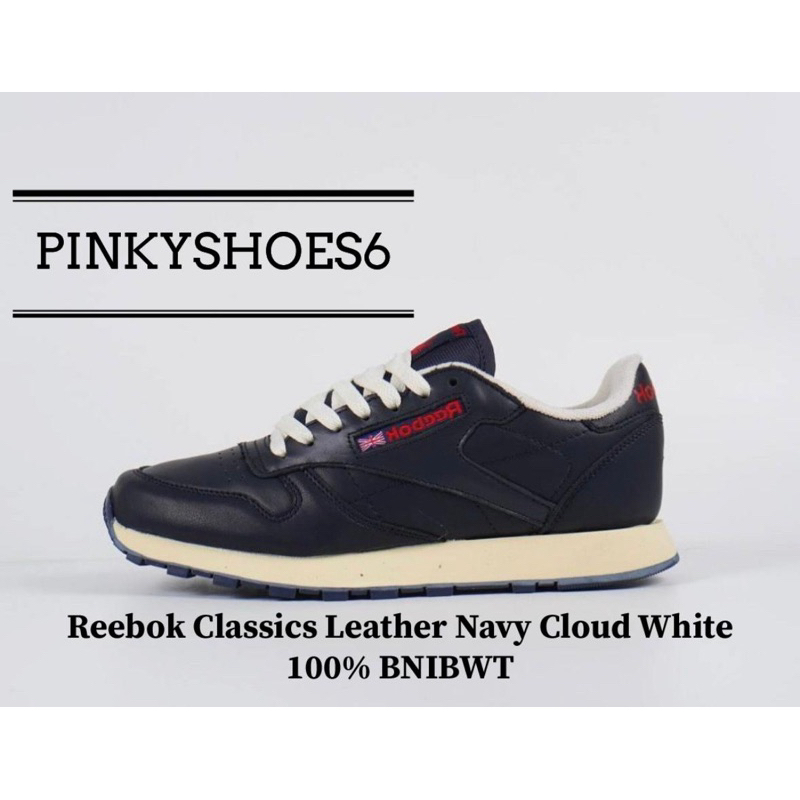 Jual Sepatu Reebok Classics Leather Navy Cloud White 100% BNIBWT ...