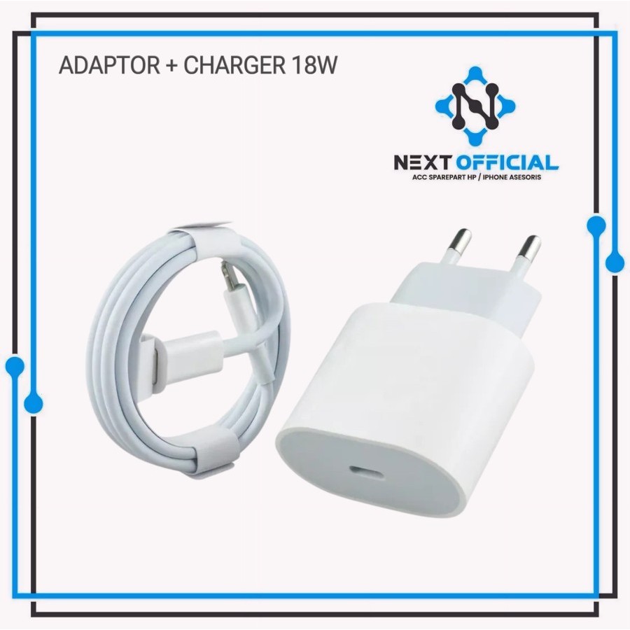 Jual Adapter 18W Adaptor Type C Fast Charger Ip Seri - 11 - 11 Pro - 11 ...
