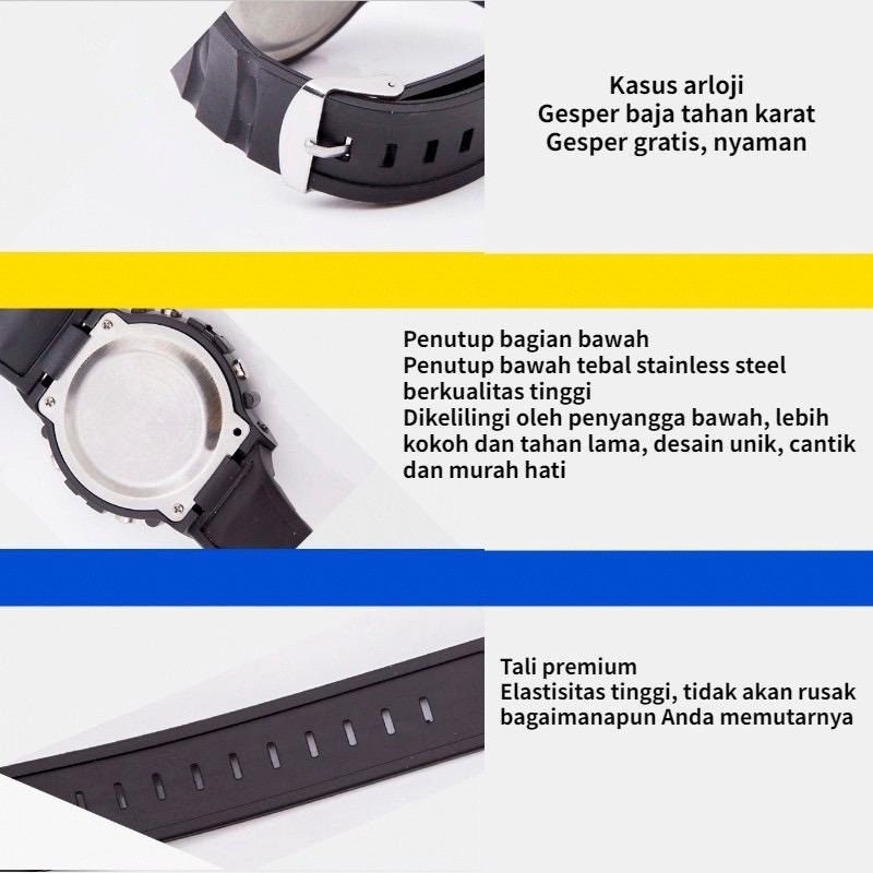 Jual Jam Tangan Anak Tk Sd Smp Anti Air Bisa Menyala LED | Shopee Indonesia