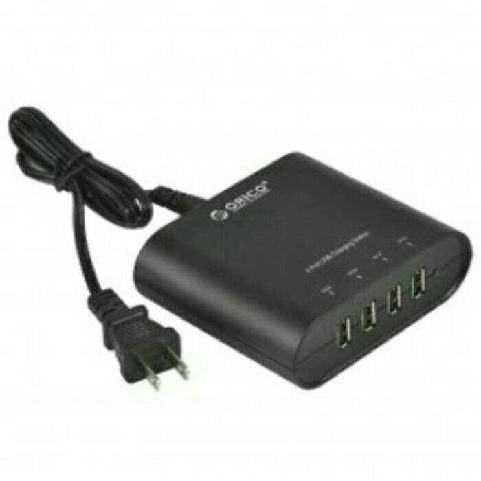 My Cable Mart KP-4U 4-Port USB Charger – 10A Quick Charge With USB Type-C (110v/5v) – Charging Dock
