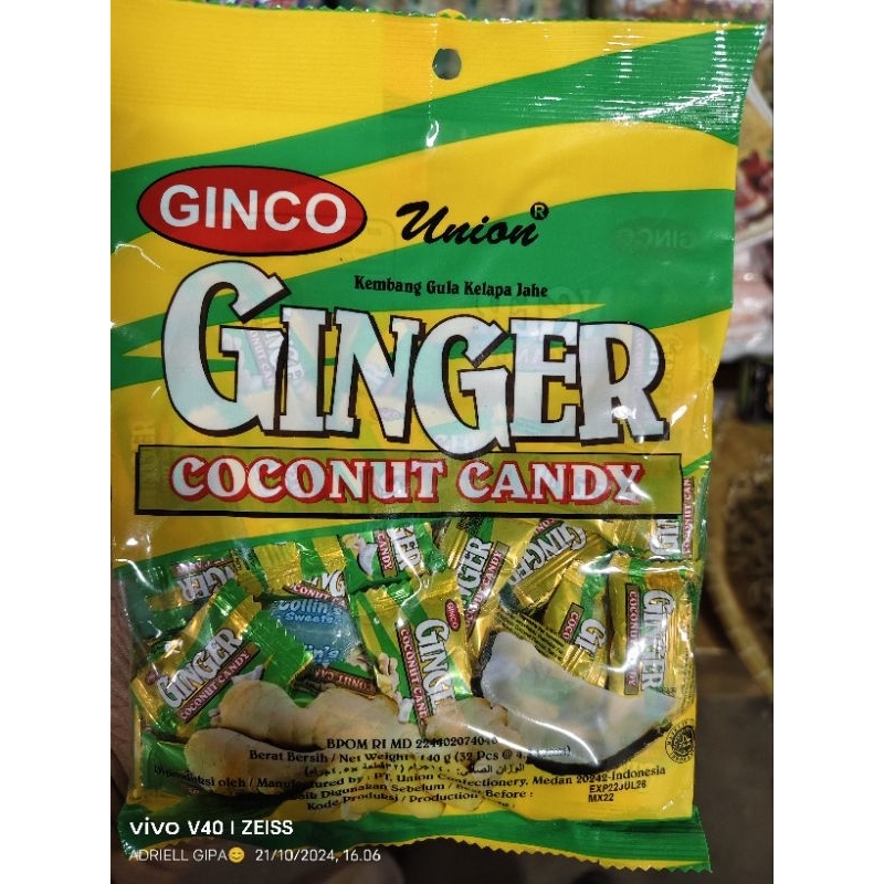 Jual Permen ginger Union coconut candy union | Shopee Indonesia