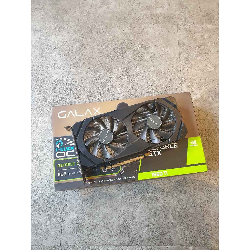 Jual GALAX GEFORCE GTX 1660 Ti 1-CLICK OC 6GB GDDR6 NVIDIA VGA