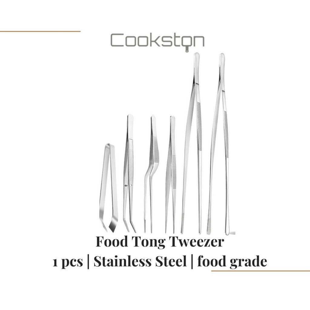Jual COOKSTON Pinset BBQ Grill Tong Stainless Steel 24cm – Pinset Duri ...