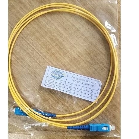 Jual patch cord singlemode Simplex 2mm SC-SC 2 mtr | Shopee Indonesia
