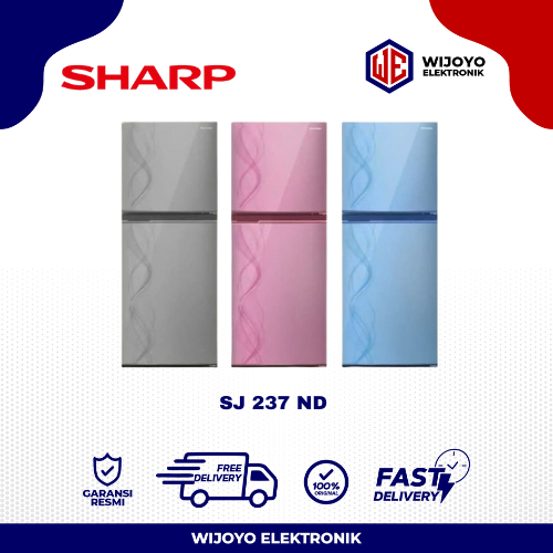 Jual (KHUSUS LUAR KOTA) KULKAS 2 PINTU SHARP SJ-237ND KAPASITAS 187 L ...