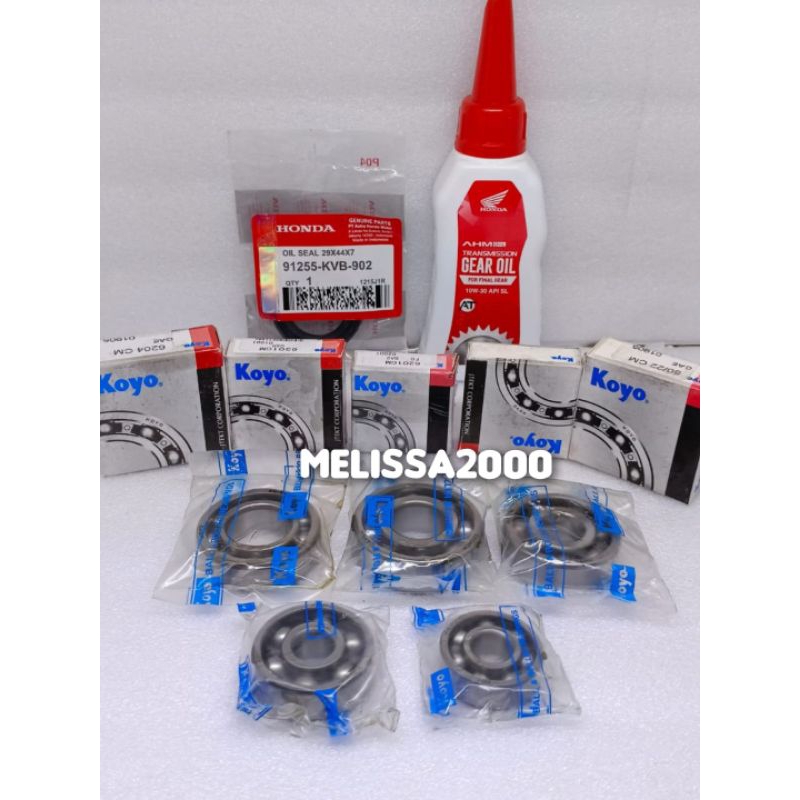 Jual PAKET BEARING RASIO (7AITEM) 5PCS BEARING KOYO+SIL RODA+OLI HONDA ...