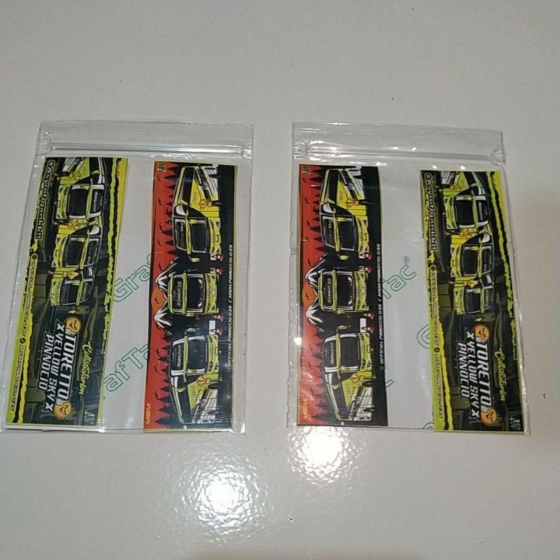 Jual Stiker Collaborator Bus MSM Unit Yellow Sky, Pinnocio & Toretto ...