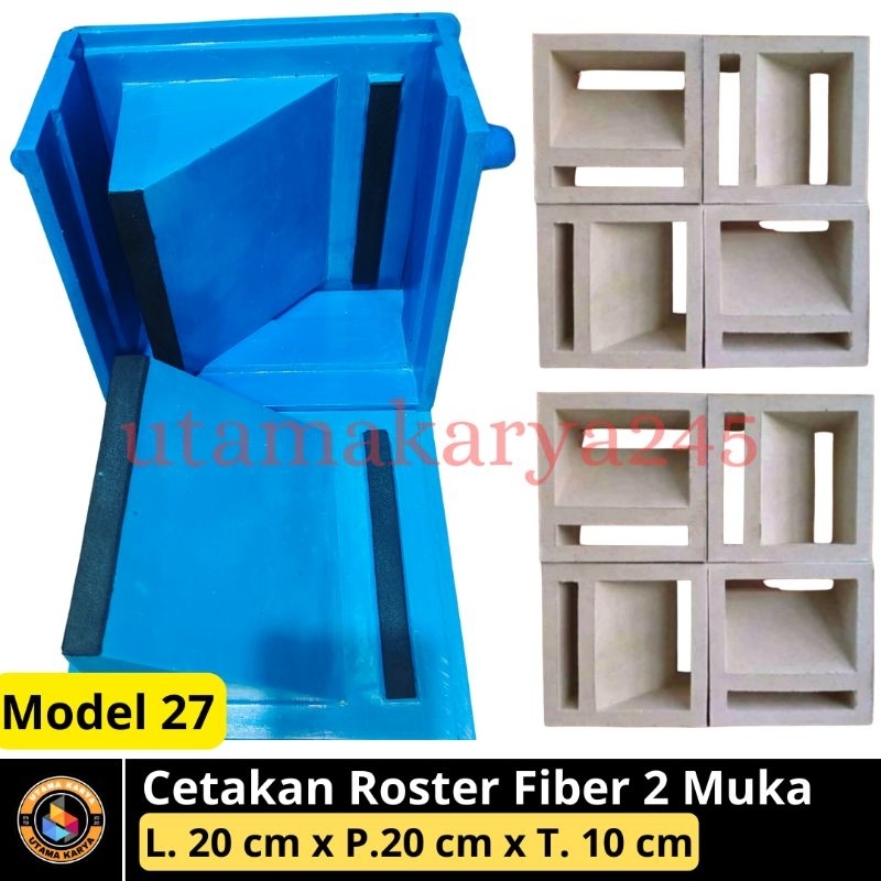 Jual COD Cetakan Roster / Alat Cetak Loster Bahan Fiber 2 Muka Uk ...