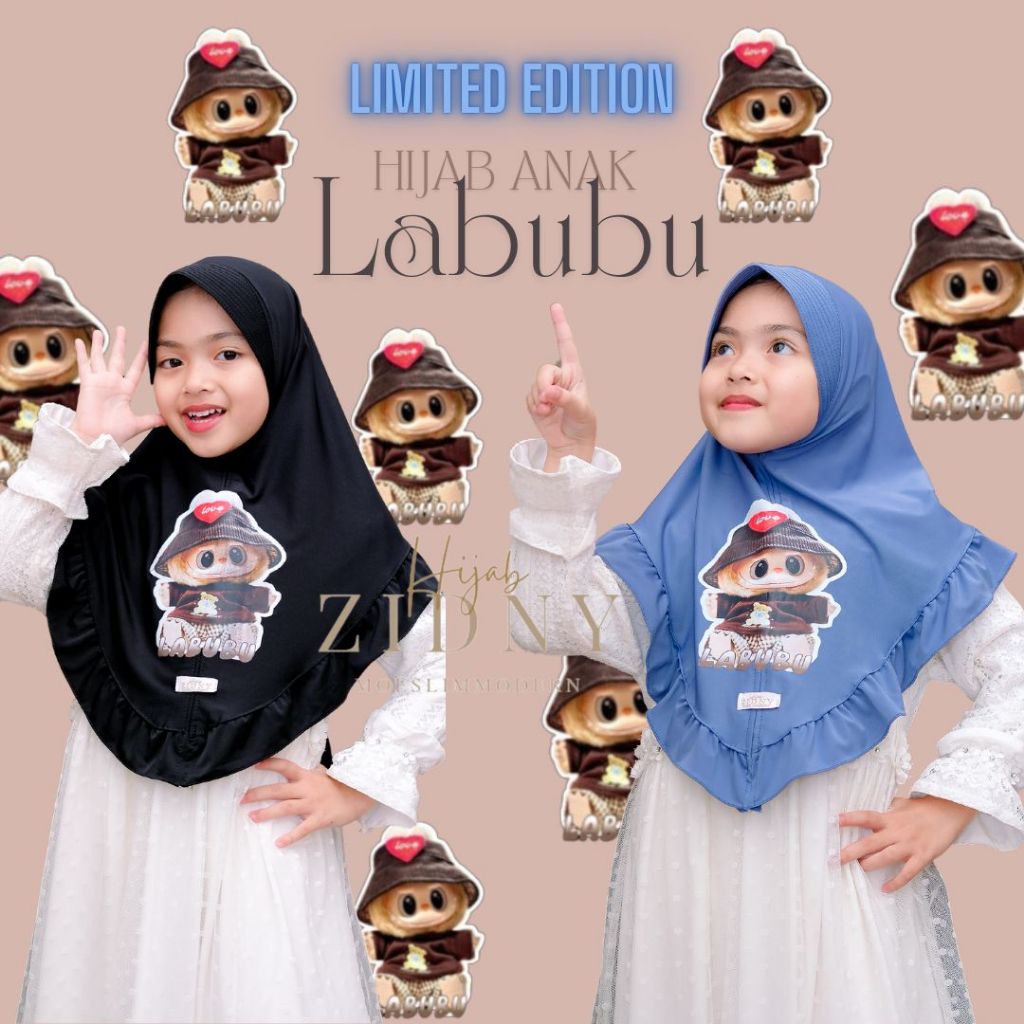 Jual HijabZidny - Hijab anak Labubu kerudung Muslim Instan | Shopee ...