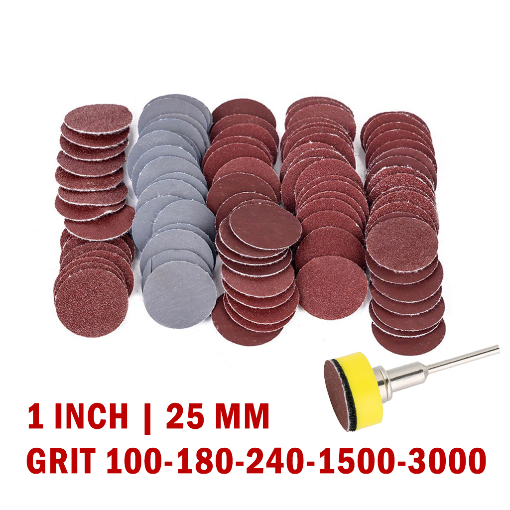 Jual Mata Bor Amplas Mini Sanding Disc 1 Inch Sandpaper Polisher 25 mm ...
