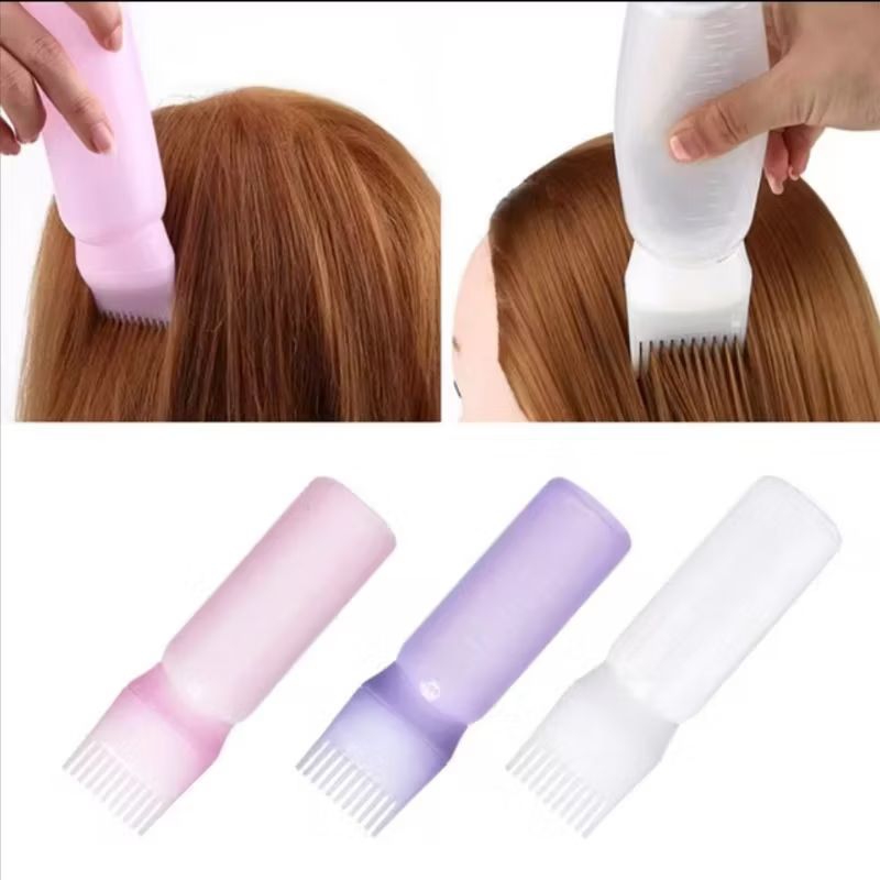 Jual 180ml botol sisir cat rambut pewarna rambut hairstyle semir salon ...