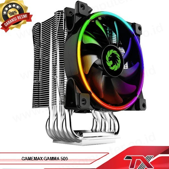 Jual GameMax Gamma 500 ARGB | Blue I Red I Green - Air CPU Cooler for ...
