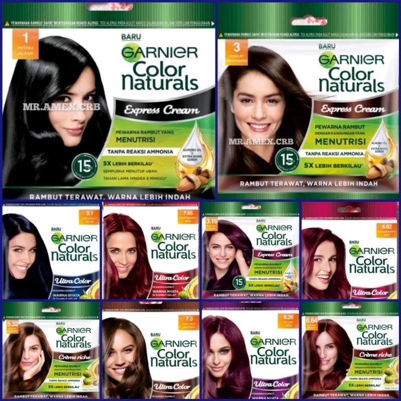 Jual GARNIER Color Naturals | Semir cat pewarna rambut Color Naturals ...