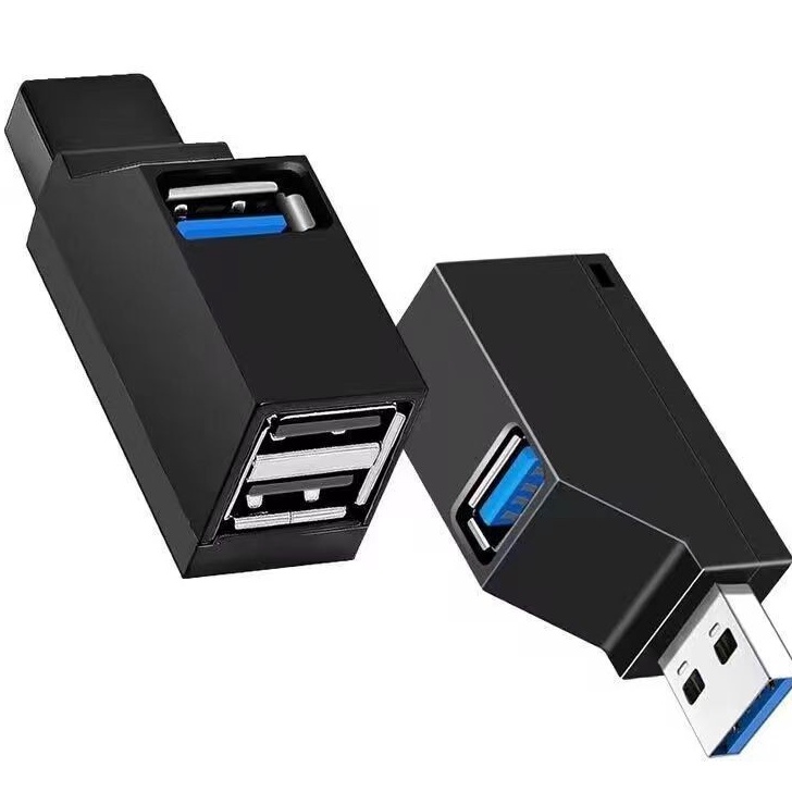 Jual USB 3 HUB Adapter Extender Mini Splitter Box 3 Port for PC Laptop ...