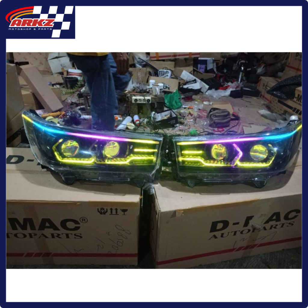 Jual Headlamp Innova Reborn Custom Double Projie BILED Pro7 P750XS ...