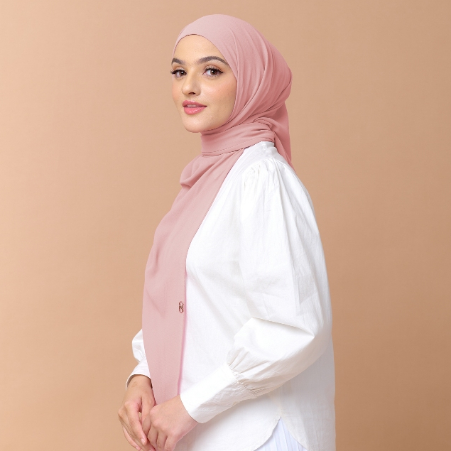 Nabillasyal Haura Series Pashmina 2 In 1 Hijab Semi Instant Ceruti