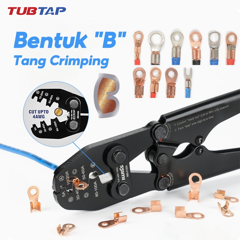 Jual Tubtap Tang Press Skun A Alat Crimping Kabel Multifungsi Awg