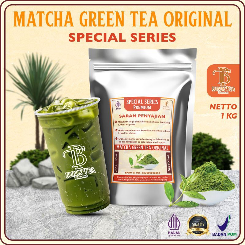 Jual Matcha original 1000 gram Sudah Manis | Shopee Indonesia