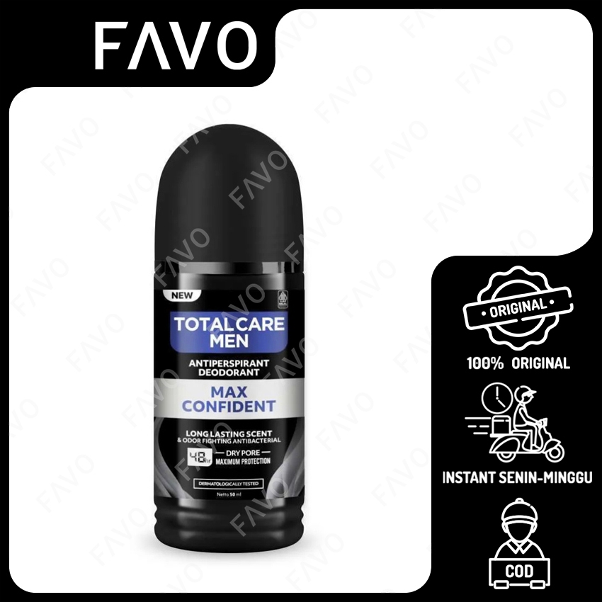 Jual Total Care Men Antiperspirant Deodorant Max Confident - 50 gr ...