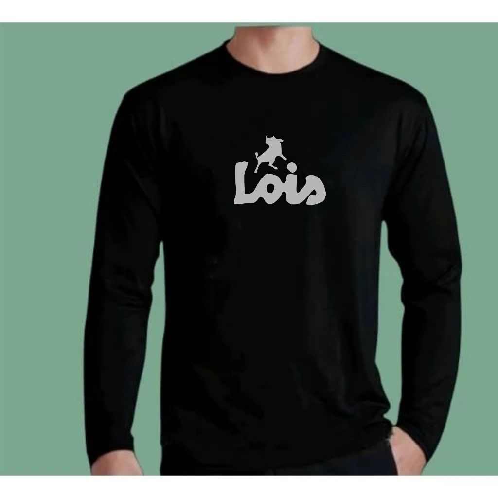 Lois Basic Logo Print Kaos Casual Pria main image 0