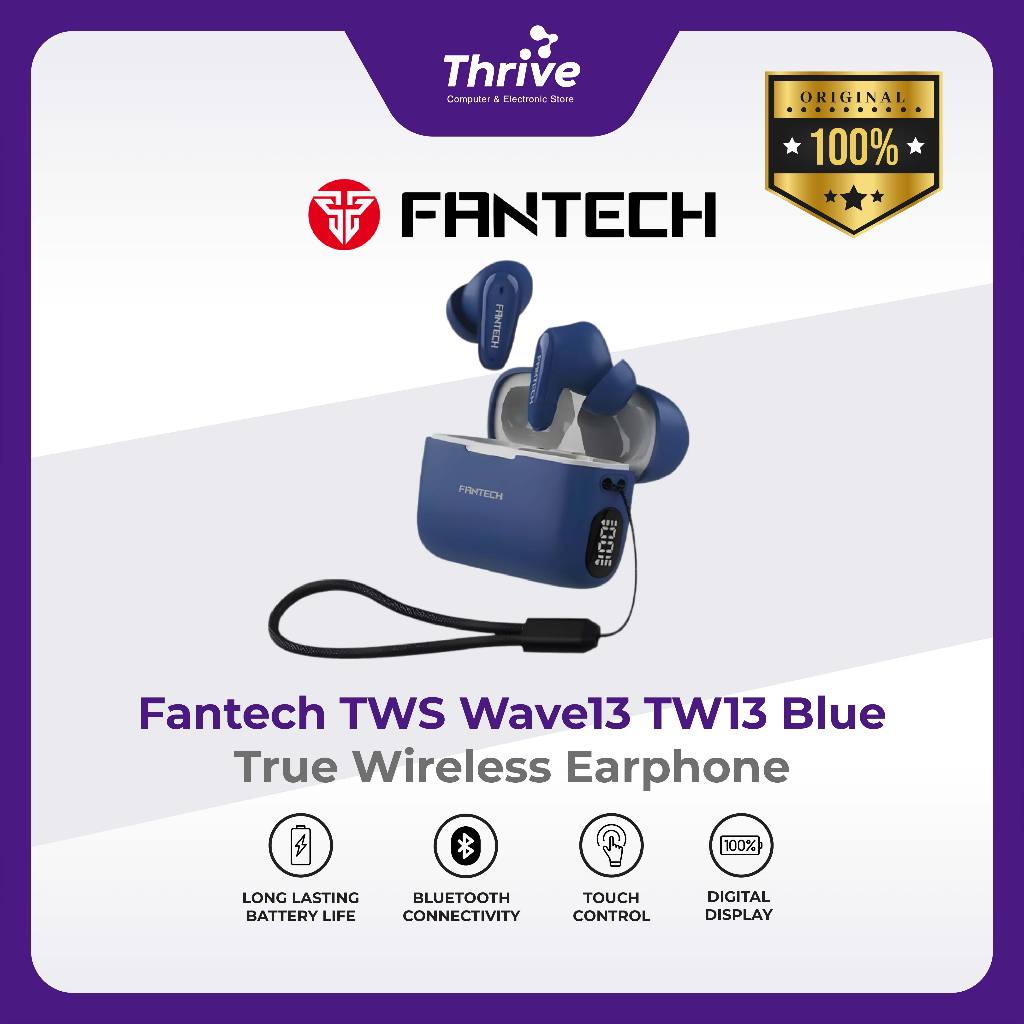 Jual Fantech Wave 13 TW13 - TWS True Wireless Earphone Bluetooth 5.3 ...